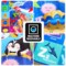 QUOKKA Baby Play Mat for Floor - Ocean ABC Rug for Kids Toddlers Infants - Extra Thick Large Padded Non-Slip Nursery Rug for Babies Crawling and Playing - Foldable Care Mat for Girls and Boys Playroom